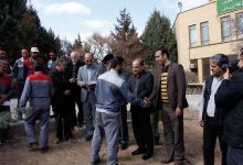 گزارش تصویری از آئیین درختکاری و تقدیر ازهمکاران فضای سبز دانشگاه